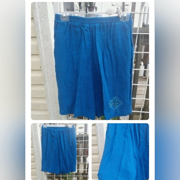Women's Linen Bermuda Shorts Medium - Picture 3 of 6